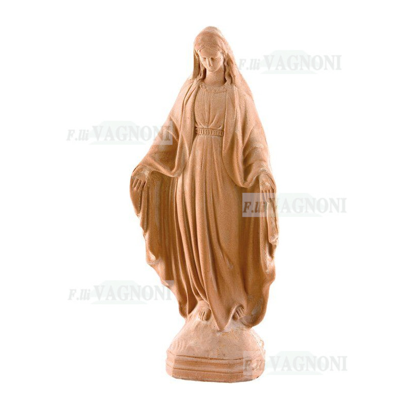 STATUA IN TERRACOTTA MADONNA MIRACOLOSA IMMACOLATA CM. 48